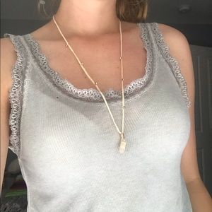 Free People Rose Quartz Bracelet Anklet Necklace